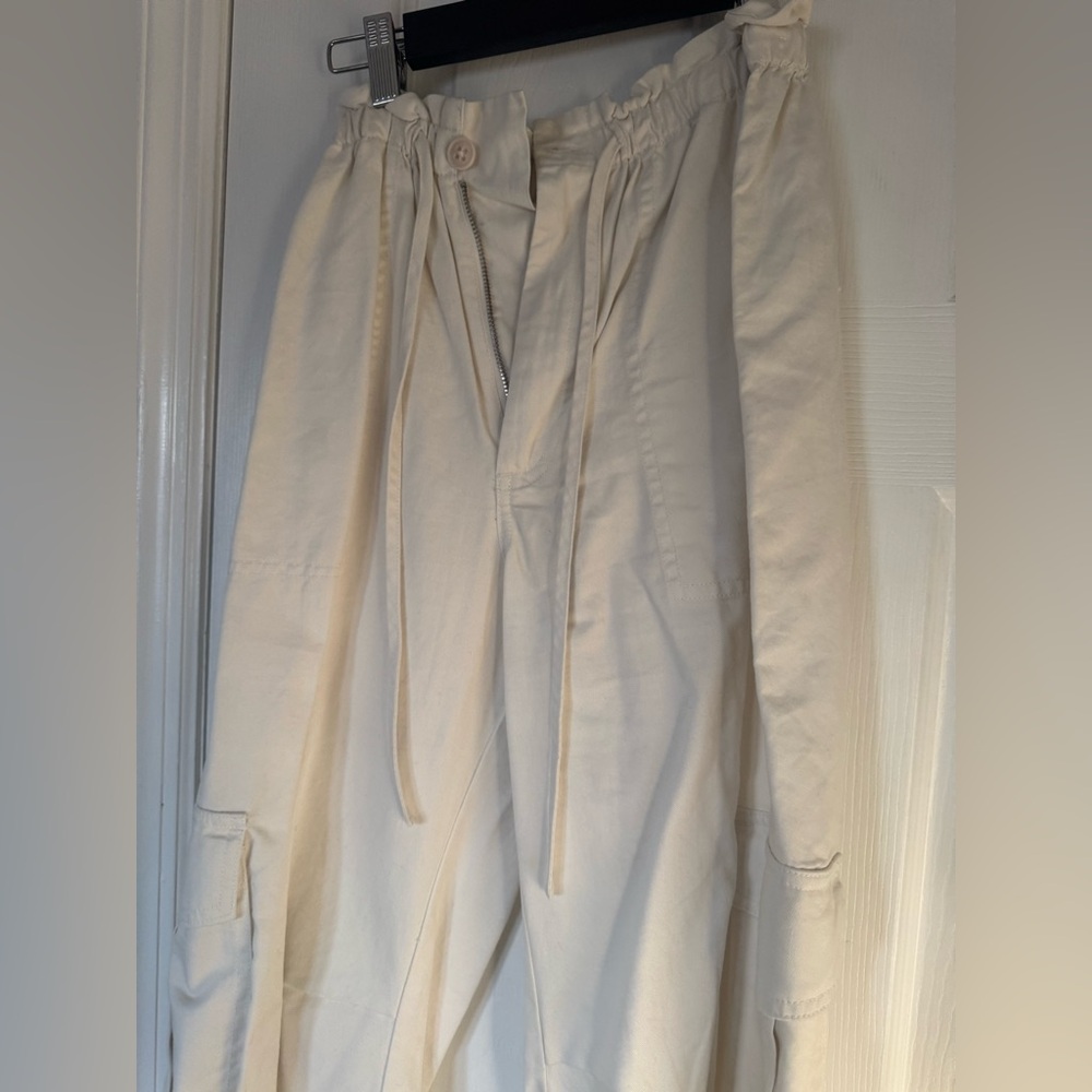 Cream Cargo Pants